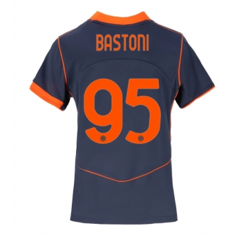 Billige Fotballdrakt Inter Milan Alessandro Bastoni #95 Replika Tredjedrakt Dame 2025-26 Kortermet